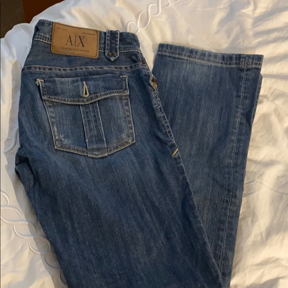 Armani Exchange boot cut jeans